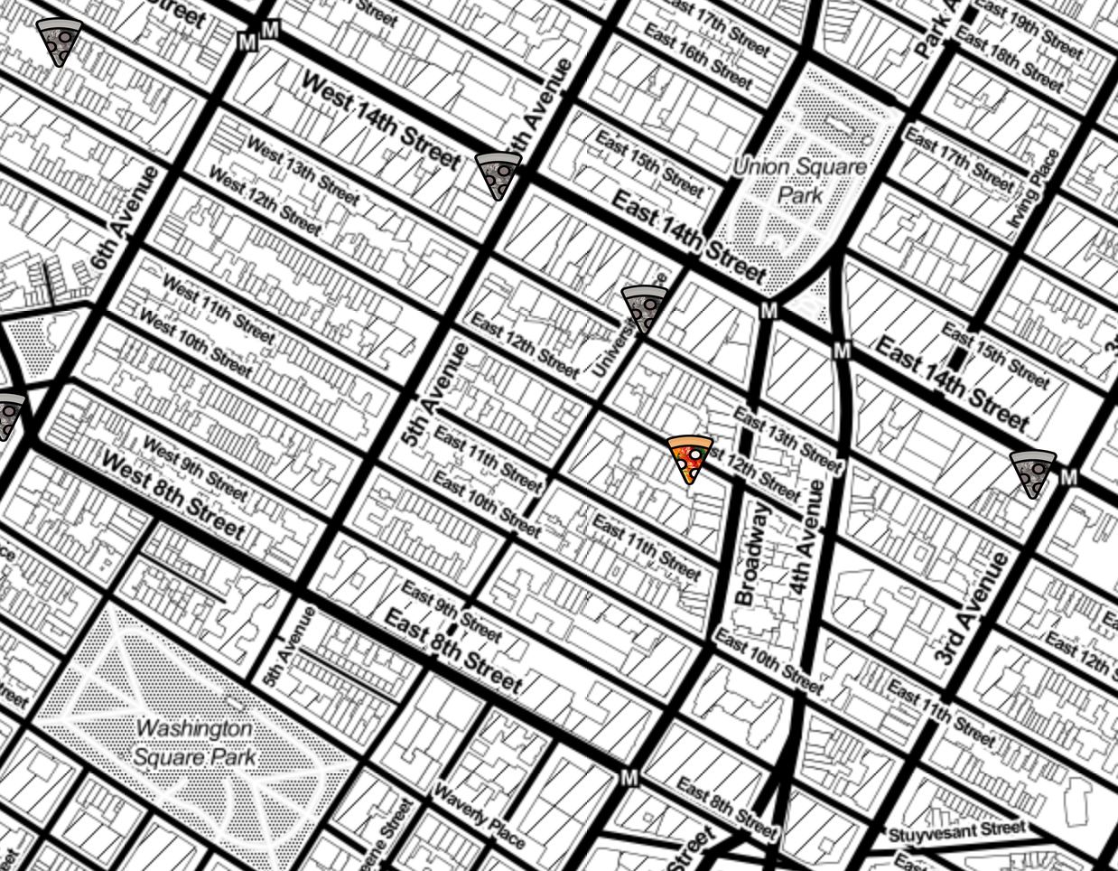 Find pizza with AI help